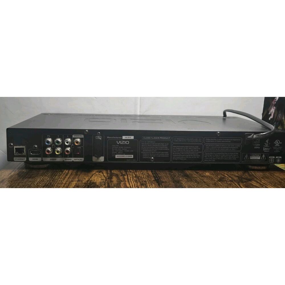 Vizio VBR231 Blu-Ray Player Network Wi-fi With Remote Control Tested - Picture 10 of 16